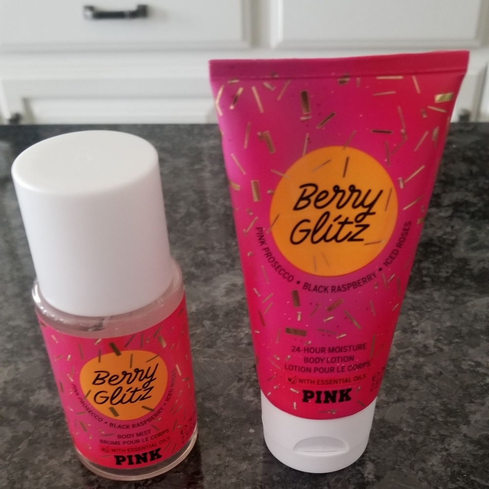 Victoria's Secret Pink: Berry Glitz Mist and Lotion Mini Set